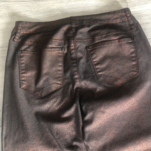 Rock & Shine Mid Rise Metallic Women Skinny Jeans - Picture 7 of 13